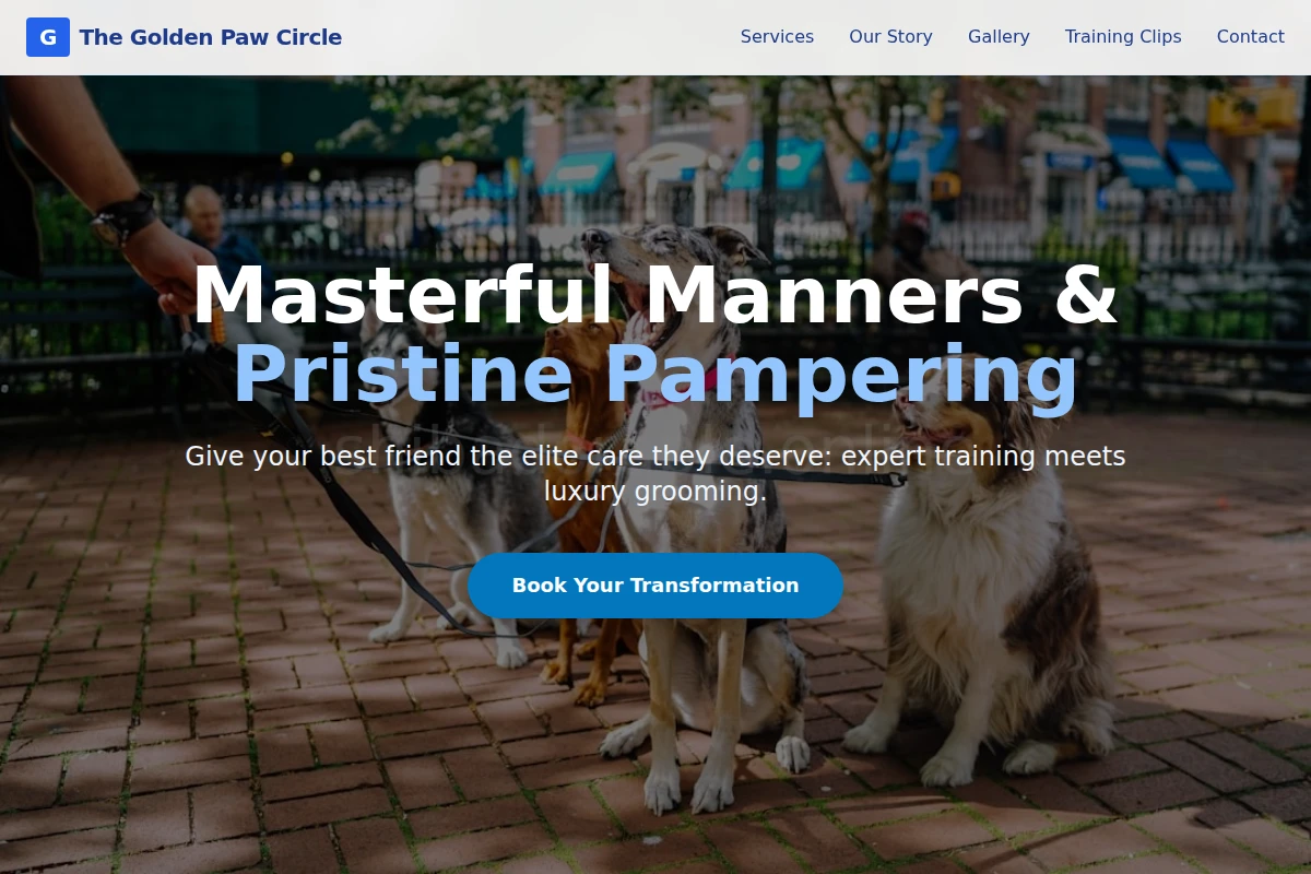 Groom Dog Training