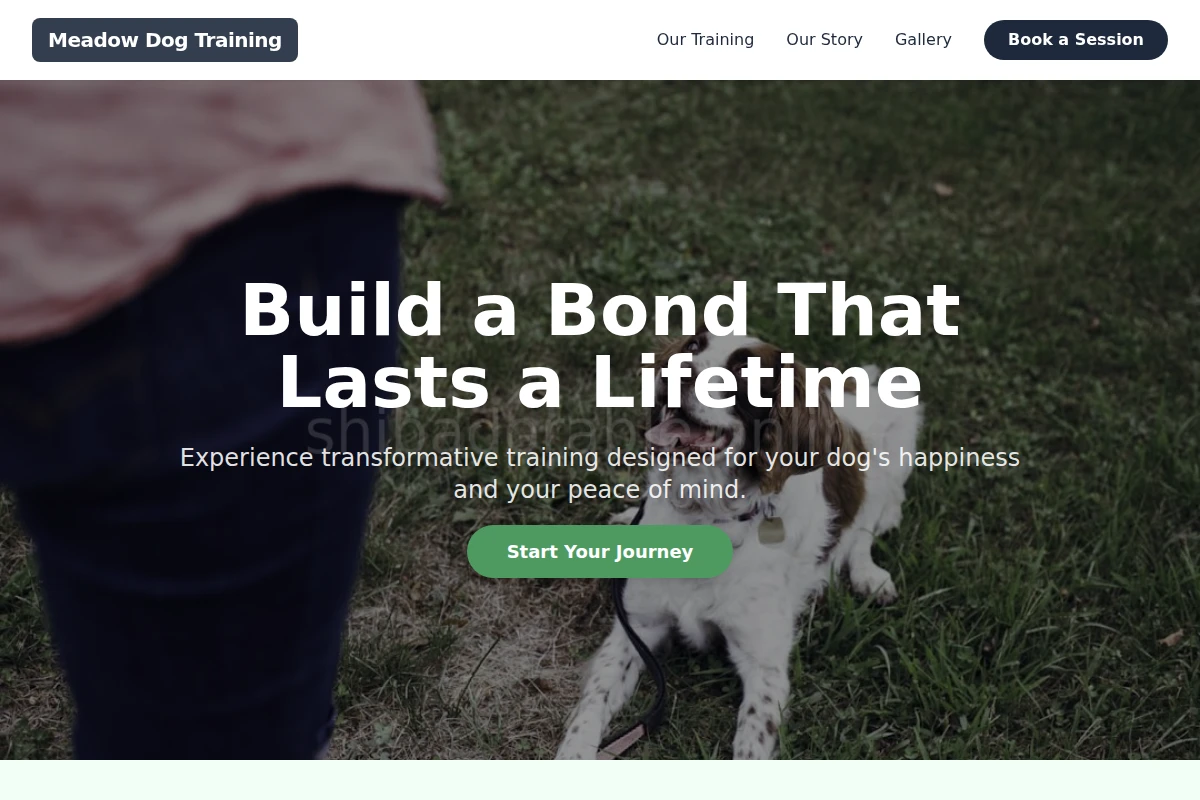 Meadow Dog Training
