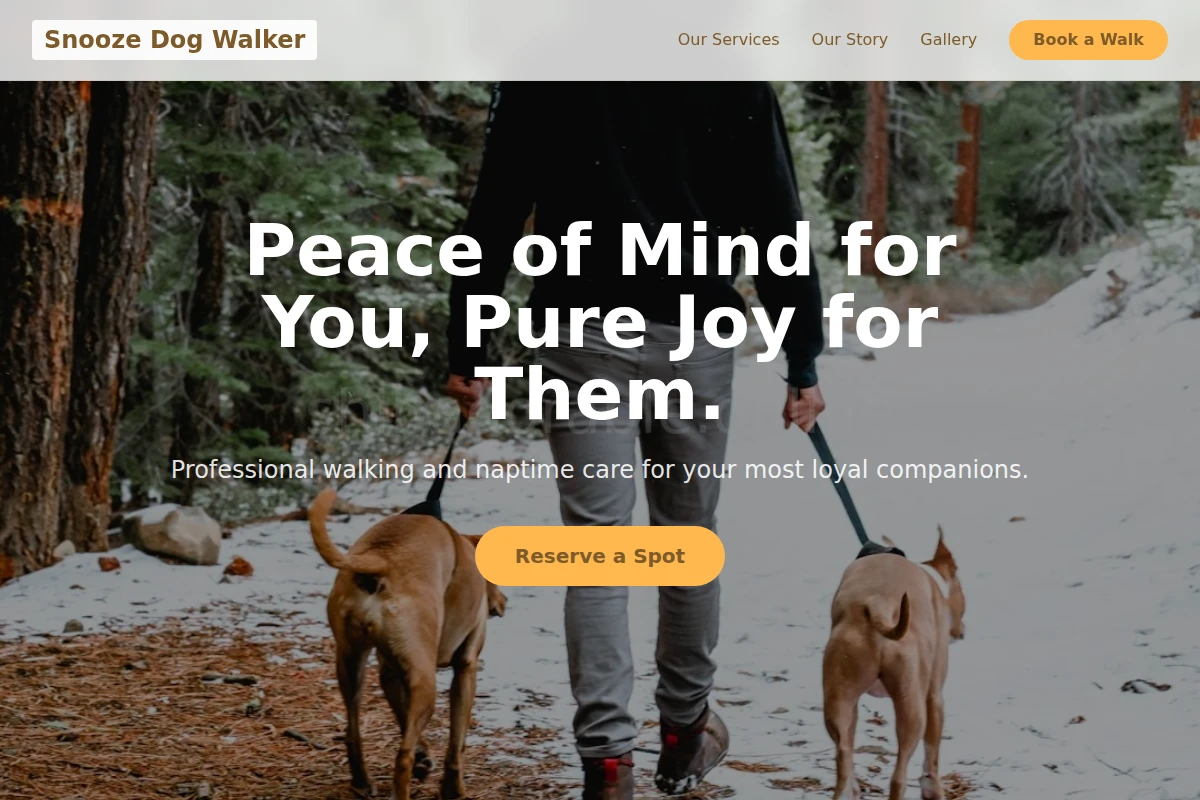 Snooze Dog Walker