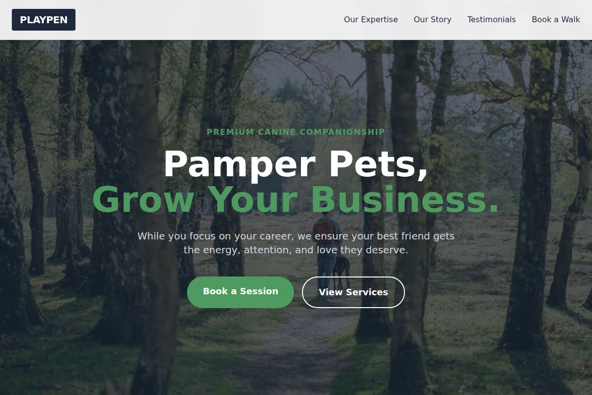 Playpen Dog Walker