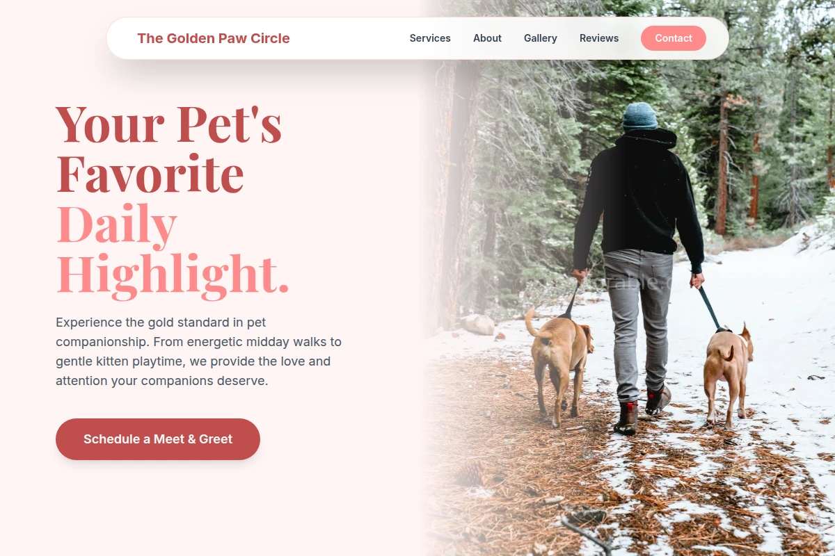 Kitten Dog Walker