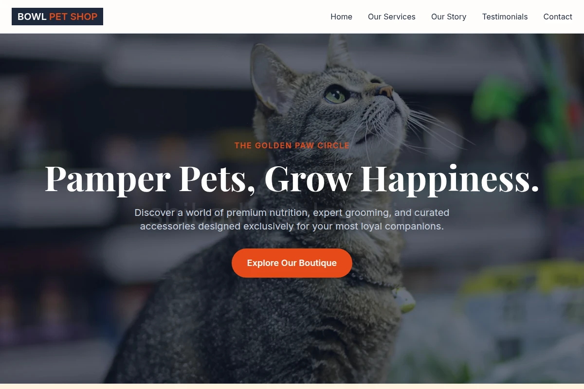 Bowl Pet Shop